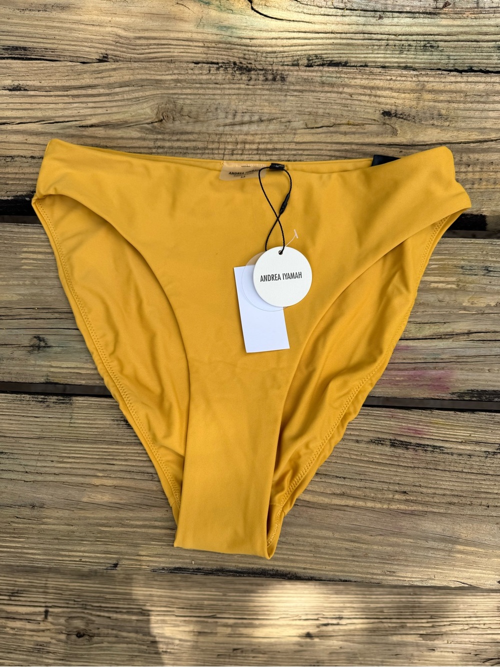 NWT Andrea Iyamah Kasa Bikini Bottom Sand Medium